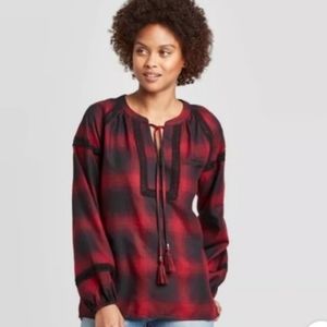 Knox Rose Plaid Blouse
